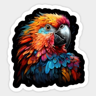 Parrot Rainbow Sticker